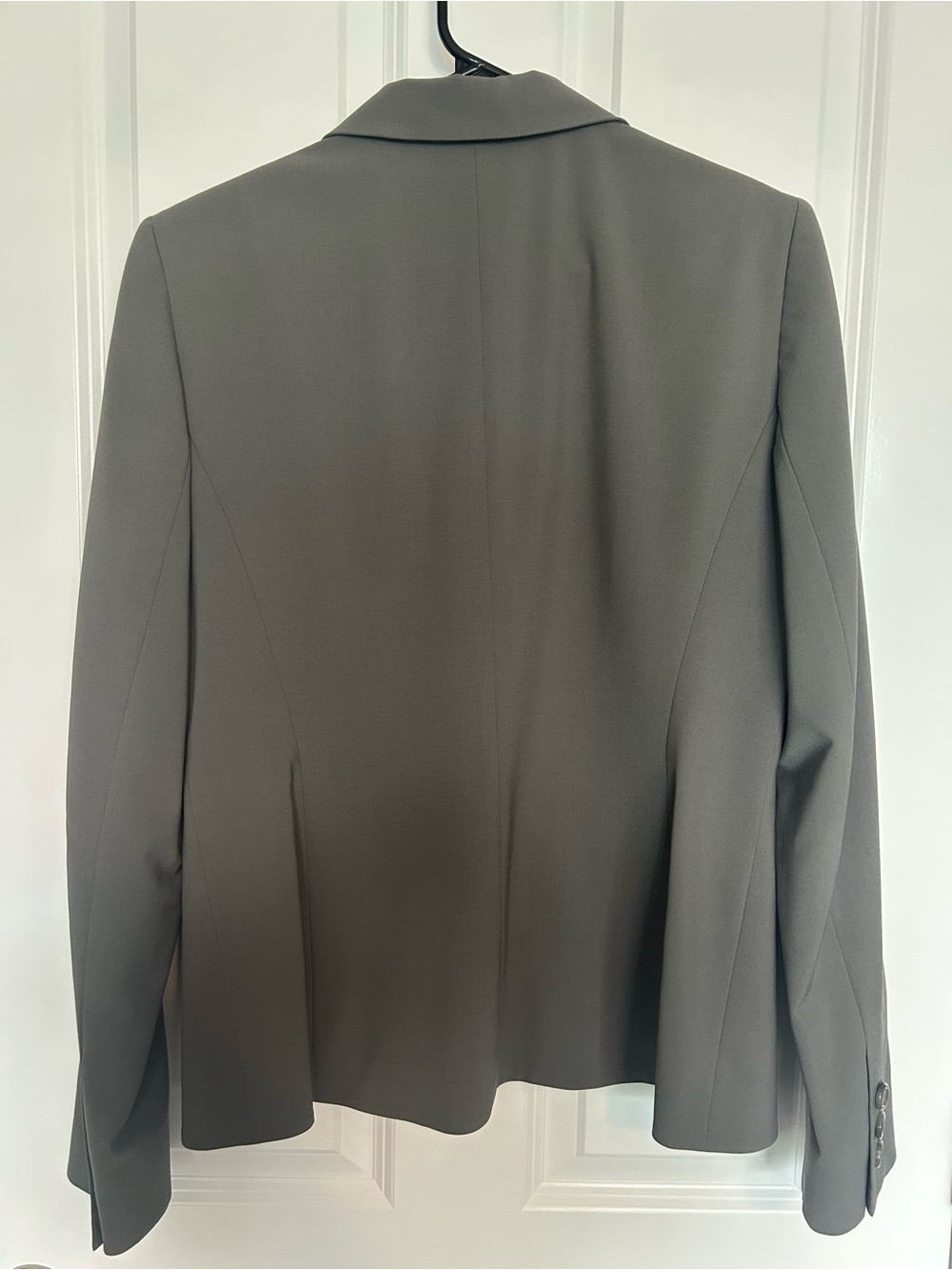Lafayette 148 New York Women's Charcoal Single-Button Blazer - Picture 2 of 3